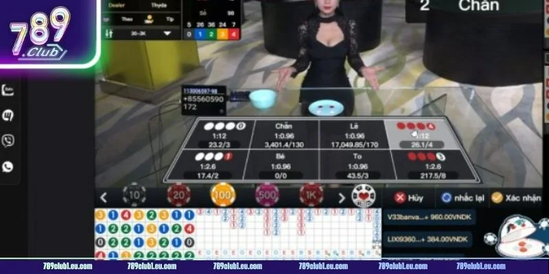 Cách chơi xóc đĩa livestream 789CLUB rất dễ hiểu.