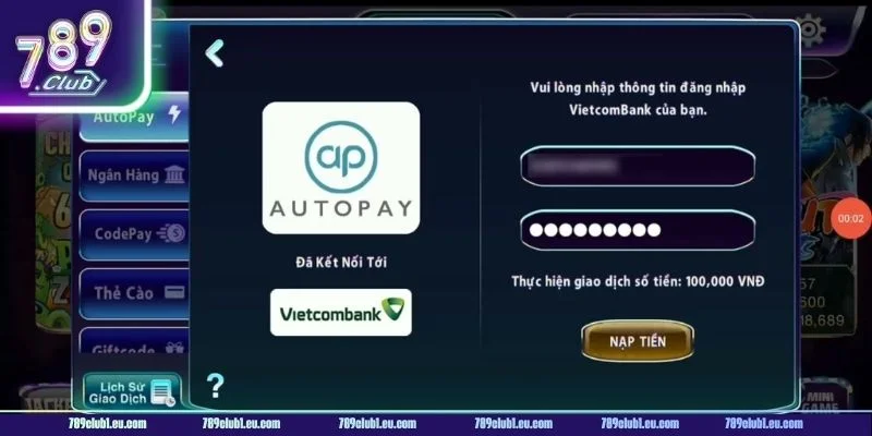 Điều kiện tiên quyết giúp bạn nạp tiền thành công.