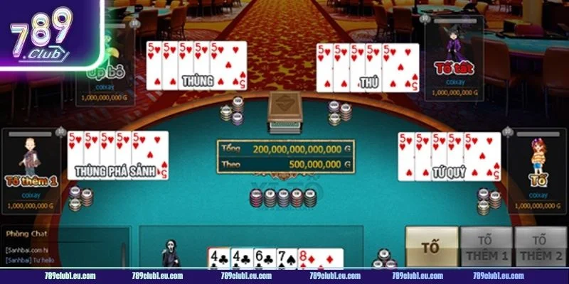 Luật chơi cơ bàn của Xì tố 789CLUB dễ hiểu.