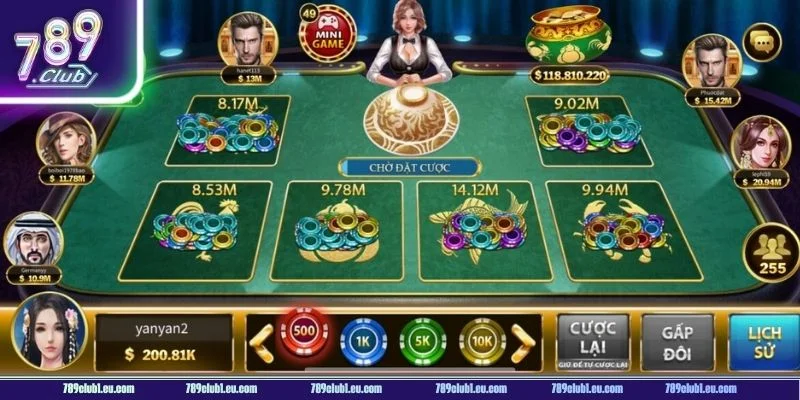 Một vài lưu ý trên bàn chơi Bầu Cua Tôm Cá 789CLUB.