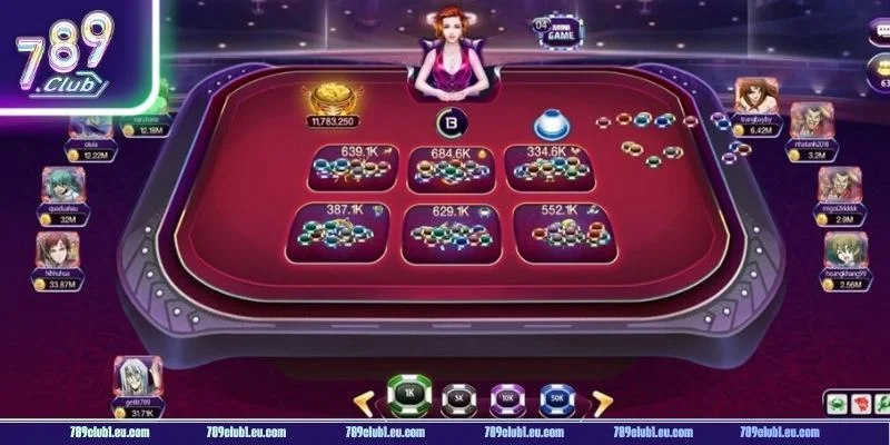 Quy trình cược một ván chơi Poker tại 789CLUB rất rõ ràng.