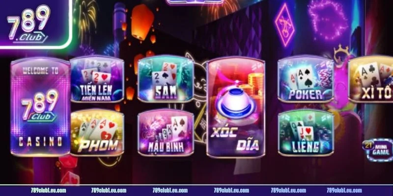 Sảnh chơi Casino 789CLUB cung cấp một loạt trò chơi live casino phong phú.