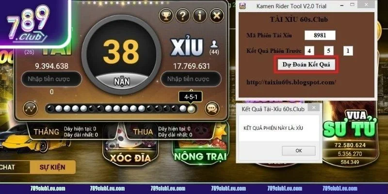 Tool hack Tài Xỉu khi xài cần cân nhắc lợi hại.