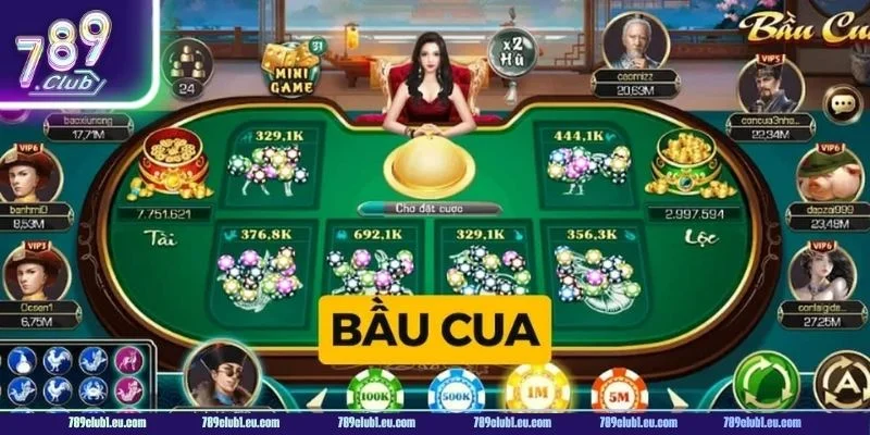 Ván chơi Bầu Cua Tôm Cá tại cổng game 789CLUB cực hấp dẫn.